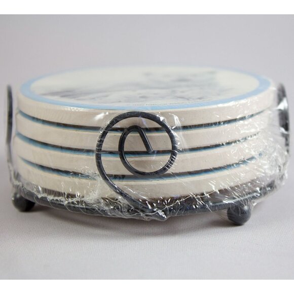 Polar Bear & Cub Coasters & Holder Set 2006 Giftco National Wildlife Federation - Picture 3 of 9